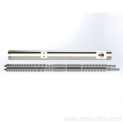 PE extrusion parallel screw barrel